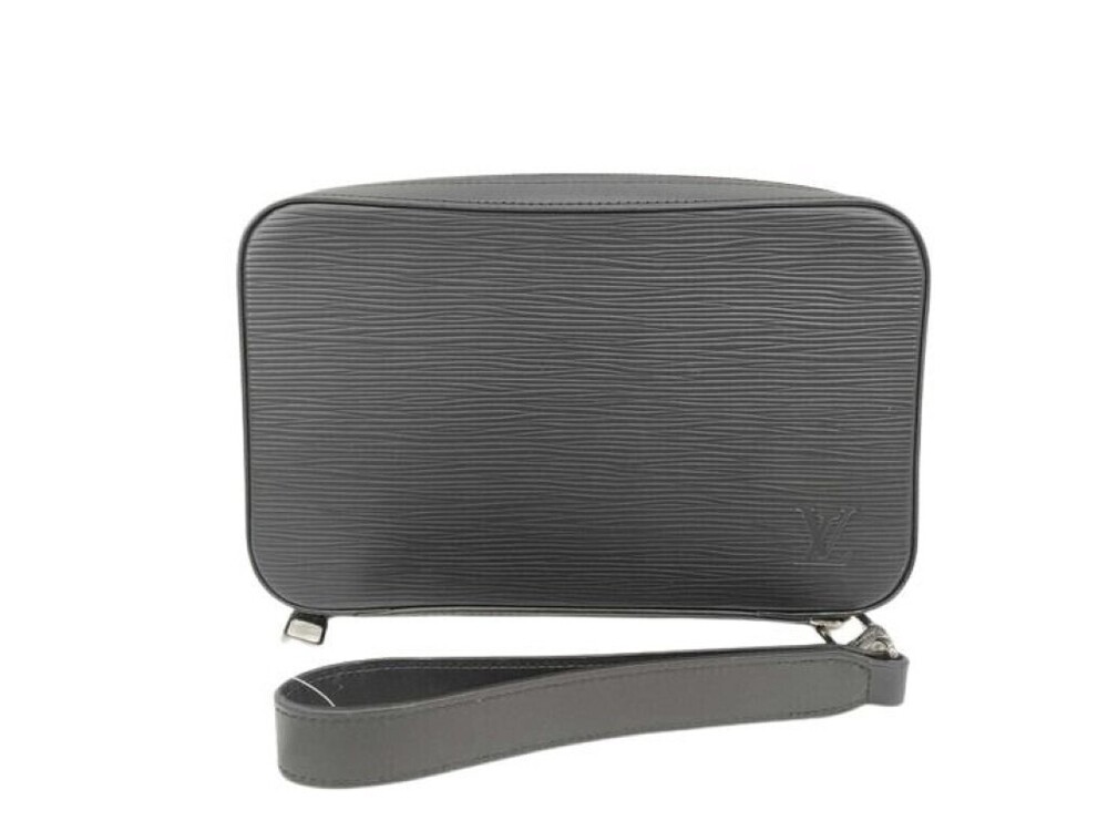 Louis Vuitton Dandy Wallet Clutch Bag Epi Leather Noir Black